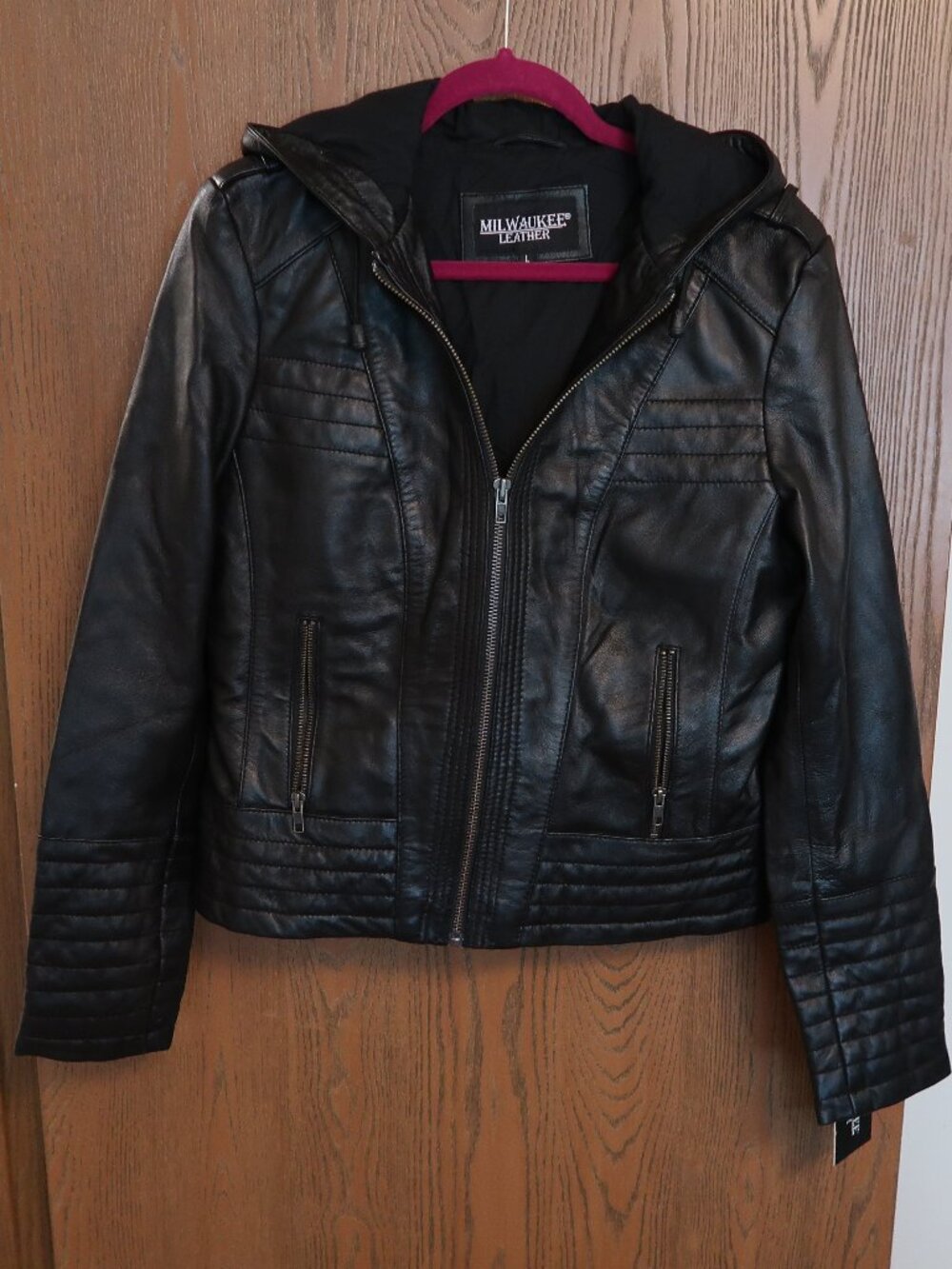 Milwaukee Leather hooded jacket Large NWT